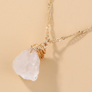 Collares con colgante de mariposa a la moda para mujer, Gargantilla de cadena de piedra de estilo Simple, collar Multi <span class=keywords><strong>Paymer</strong></span> - Product Image 5