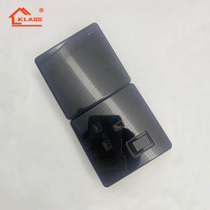 KLASS best-seller norme britannique UK maison lumière électrique interrupteurs muraux et prises 5 broches 1/2 interrupteurs et prise usb - Product Image 5