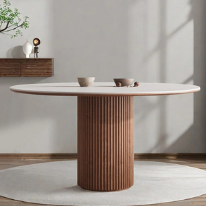 Personalizzato nordico stile retrò tavoli da pranzo di Design moderno in legno di <span class=keywords><strong>noce</strong></span> <span class=keywords><strong>tavolo</strong></span> mobili da cucina <span class=keywords><strong>tavolo</strong></span> <span class=keywords><strong>con</strong></span> sedia per la casa del ristorante - Product Image 1