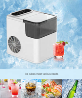 Machine à glaçons cubique en forme de balle de 12kg machine à glace instantanée de cuisine d'eau froide