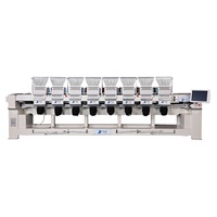 Machine à broder industrielle à 8 têtes avec moteur servo complet, fonctionnement informatisé, automatisation à haute efficacité
