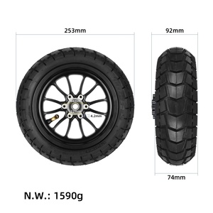 Original KuKirin Front <b>Wheel</b> Rim Tire 10 inch 10*2.75-6.5 <b>Wheel</b> for Kukirin A1 Electric Scooter 10x2.7-6.5 Front <b>Wheel</b> Assembly - Product Image 2