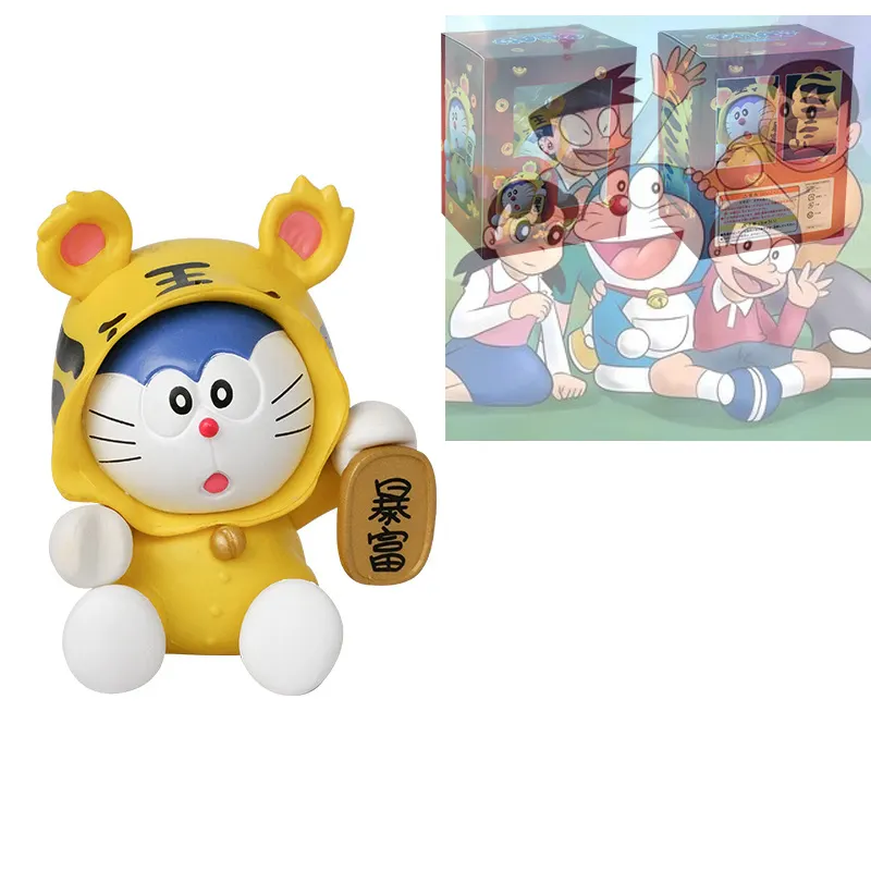 Figur PVC Anime Jepang Kawaii dekorasi mengumpulkan Doraemon 7CM