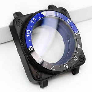 Carré SKX 42mm Noir Boîtier de Montre Couronne Chapitre Anneau Acier Inoxydable Mat Insert Céramique Étanche MOD NH35 <span class=keywords><strong>NH36</strong></span> <span class=keywords><strong>4R36</strong></span> - Product Image 4