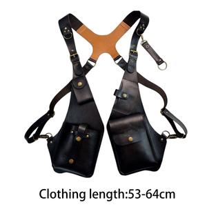 Étui de sac de harnais d'épaule Steampunk noir pour vélo moto pochette de portefeuille sous les bras pour faire du vélo - Product Image 6