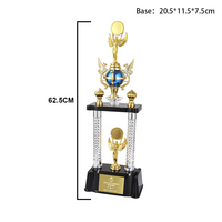 Trofeo de Plástico Grande Personalizado para Deportes, Premio Conmemorativo con Figuras y Logotipo Intercambiables, Venta al Por Mayor