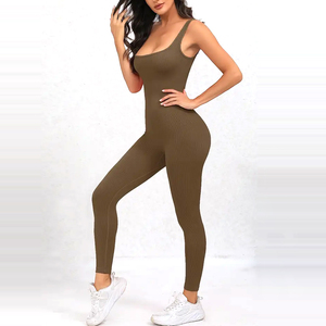 Combinaison Femme Taille Haute Écologique Coupe Slim Couleur Unie Qualité Supérieure Nouvelle Collection Classique Décontractée Respirante - Product Image 1