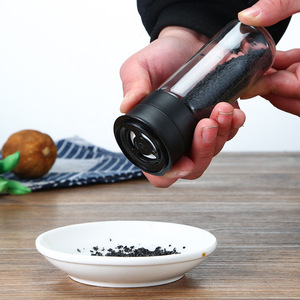 Molinillo Manual <span class=keywords><strong>de</strong></span> Sal y Pimienta XJR <span class=keywords><strong>de</strong></span> 100 ml, Ecológico, <span class=keywords><strong>de</strong></span> Plástico <span class=keywords><strong>de</strong></span> Grado Alimenticio, con Perilla Giratoria - Product Image 6