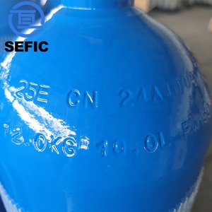 Cilindro de oxígeno portátil con válvula de oxígeno O2, tamaño K2, 140mm, 10l, 150bar, con válvula de Qf-2z - Product Image 3