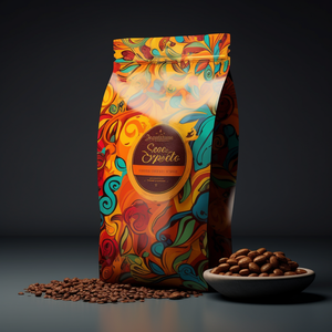 Tùy chỉnh in 12oz 500g 1KGS Coffe đậu đứng lên túi nhựa Ziplock Mylar Túi phẳng đáy bao bì cà phê có van - Product Image 1