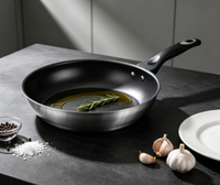 Poêle à frire en acier inoxydable 28cm ustensiles de cuisine