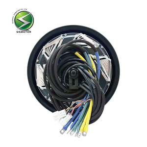 QSMOTOR 12인치 6000W PRO 듀얼 홀 40H 브러시리스 시리즈 와운드 <span class=keywords><strong>DC</strong></span> 디스크 브레이크 모터 IE4 효율성 IP55 방수 72V <span class=keywords><strong>DC</strong></span> 전기 - Product Image 5