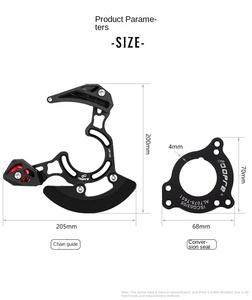 Guide-chaîne de VTT TOOPRE 32T-38T <span class=keywords><strong>Garde</strong></span> à plaque unique pour stabilisateur de chaîne DH/Softail ISCG03/05 - Product Image 6