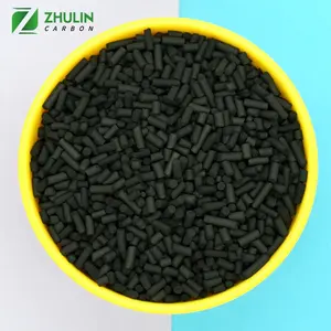 ZHULIN Columnar Pellet Coal Zhulin Activated Carbon for Gas Treatment and Purification desulfurized activated carbon suppliers