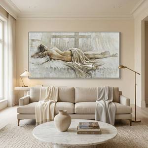 Pinturas al óleo modernas de mujer desnuda hechas a mano, arte de pared <span class=keywords><strong>en</strong></span> lienzo con marco <span class=keywords><strong>para</strong></span> decoración de pared <span class=keywords><strong>en</strong></span> galerías, hoteles y oficinas. - Product Image 5
