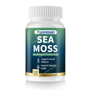 Ausreson OEM Sea Moss <strong>Tablets</strong> Irish Sea Moss Advanced Burdock Root Superfood Sea Moss Supplements Organic <strong>Seamoss</strong> <strong>Tablets</strong> - Product Image 1
