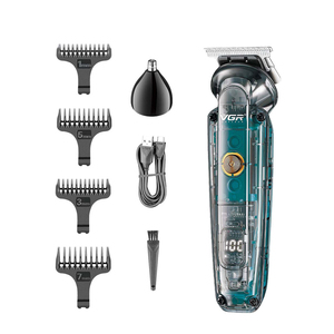 VGR V-095 6 en 1 IPX6 Afeitadora Recargable, Recortadora Corporal, Set de Cortapelos, Kit Profesional de Aseo Masculino, Recortadora de Zona Íntima, Afeitadora, Maquinilla de Afeitar - Product Image 5