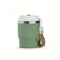 Tasses à café isothermes en acier inoxydable de 12 oz et 16 oz avec couvercle 2 en 1 pour les liquides chauds et froids à emporter