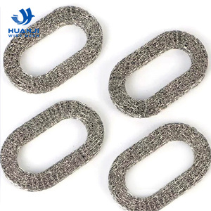 Stainless Steel 304 316 Snow Foam Knitted <b>Wire</b> <b>Mesh</b> / Compressed Filter Gasket / Customized Compressed Knitted <b>Mesh</b> Filter - Product Image 5