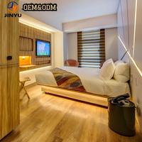 Ensemble de meubles de chambre d'hôtel modernes en bois pour hôtels et appartements – Design durable et écologique