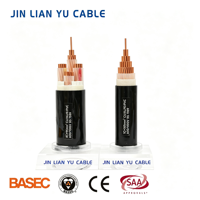 Câble d'alimentation industriel LSZH SWA XLPE en cuivre sans oxygène, résistant à la chaleur, gaine PVC conforme ROHS, basse tension 1kV/0.6kV 1*1.5