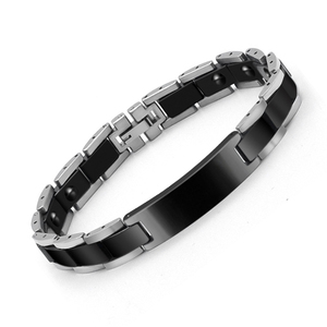 Bracelet Énergétique Quantique en Céramique Noire et Hématite, Bracelet de Bien-être aux Ions FIR, Personnalisation Énergétique OEM ODM - Product Image 1