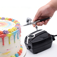 Kuchendekorations-Set mit Quadratischem Umweltfreundlichem Kunststoff-Airbrush-Set und Zuverlässiger Luftpumpe für Glatte Designs