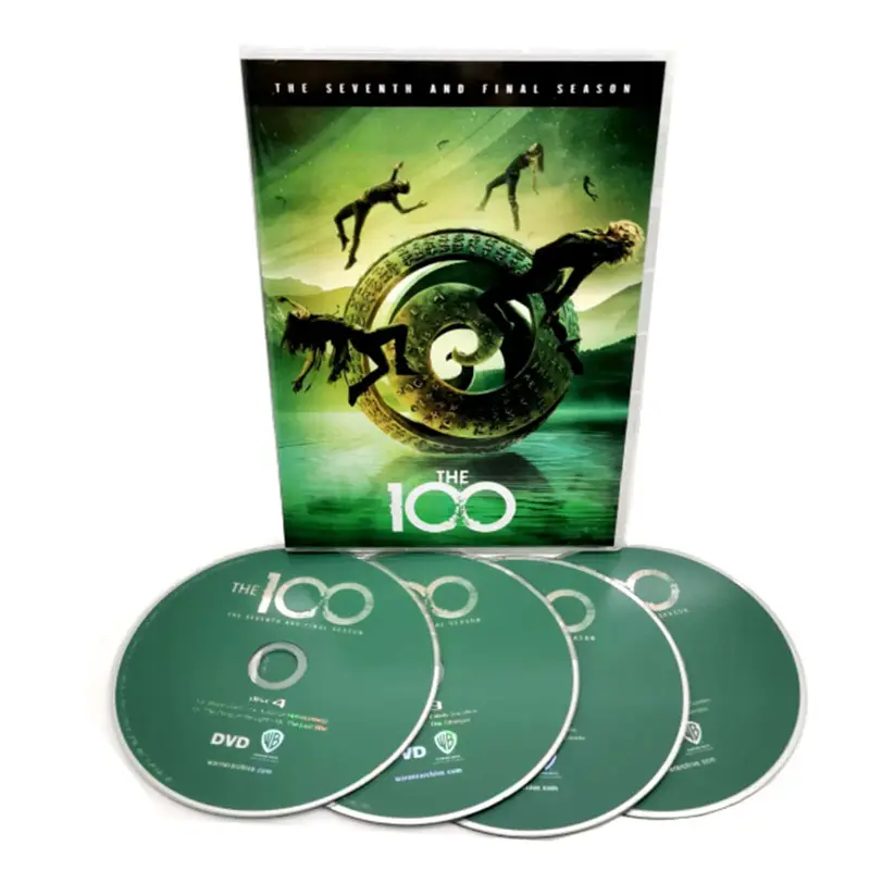 Beli set kotak DVD baru Film Disk cetakan duplikasi TV SHOW the 100 season 7 4dvd China gratis pengiriman