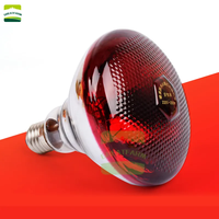 Lampe chauffante infrarouge rouge transparente de 250 W pour poussins et volailles, idéale pour l'élevage en ferme