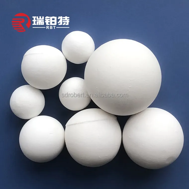 Miglior prezzo refrattario 95% 92% inerte Al2O3 macinazione lucidatura ad alta allumina sfera in ceramica per mulino a sfere