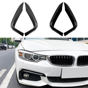 Bmw 4 Series F32 F33 F36 Front Bumper Air Intake Decal Piano Black Carbon Fiber Texture Adhesive Car Sticker Modification - Product Image 4