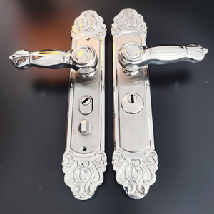 Serrure de porte mécanique en laiton massif 68 Center, design moderne, très vendue, antivol, poignée universelle, quincaillerie haut de gamme - Product Image 3