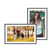 Pro bingkai foto Digital 15.6 ", bingkai foto Digital besar WiFi FHD IPS layar sentuh berbagi foto video melalui Frameo putar otomatis
