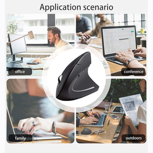 Rechargeable RGB <strong>Mouse</strong> 2.4Ghz + Dual-Mode BT Wireless Ergonomic Vertical <strong>Silent</strong> <strong>Mouse</strong> for Windows / IOS / Android - Product Image 3