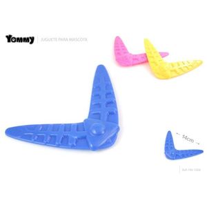 Yommy Giocattolo da Masticare Durevole per Animali Domestici, Giocattolo per Cani in Gomma Curva da 14 cm per Uso Interno - Product Image 1