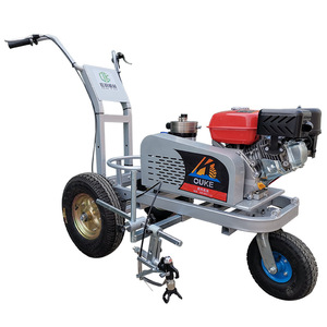 Small Hand-Pushed Electromechanical Road Marking Machine for Cold Spray Thermoplastic for <b>Plastic</b> Runway Parking Lot Equipment - Product Image 3