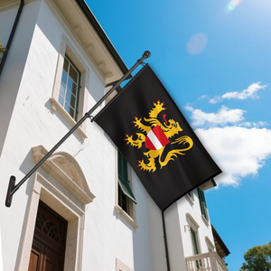 Drapeau de la province du <span class=keywords><strong>Brabant</strong></span> <span class=keywords><strong>flamand</strong></span> 3x5 pieds, bannière en polyester double face, impression vive et œillets en laiton pour affichage intérieur et extérieur - Product Image 5