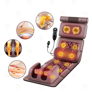 Colchoneta de Masaje Shiatsu Portátil de Cuerpo Completo con Rodillo Eléctrico Infrarrojo, Almohadilla Vibratoria para Masaje de Pies y Cama con Calefacción - Product Image 1