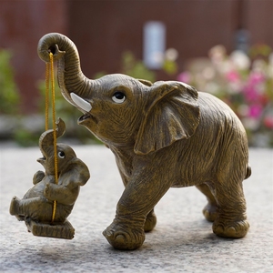 new <strong>swing</strong>, elephant home outdoor garden ornaments, balcony decoration, festival gifts - Product Image 5