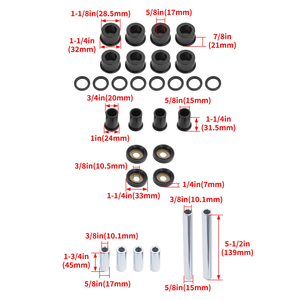 Kit de bujes de brazo A superior e inferior delantero para Honda <span class=keywords><strong>Foreman</strong></span> <span class=keywords><strong>500</strong></span> TRX500 2005-2017 - Product Image 5