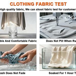 Sudadera con capucha extragrande de punto gofrado para hombre, de manga larga, holgada, con cremallera, con estampado de ropa urbana desgastada por el sol, de algodón. - Product Image 6