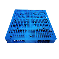 Double face robuste visage 4 voies entrée industrielle réversible d'utilisation d'entrepôt empilable grande palette en plastique de grille pour Offre Spéciale