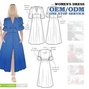 Servizio di Design <span class=keywords><strong>e</strong></span> Produzione Abiti su Misura per il Tuo Brand: Abbigliamento Femminile Personalizzato, Produttori di Abiti Lunghi - Product Image 1