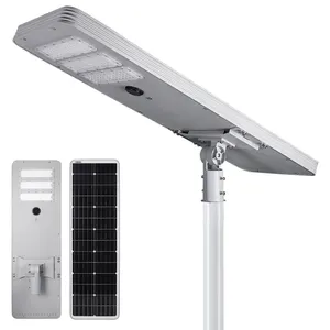 Contrôle automatique intelligent extérieur 500w tout en un réverbère LED intégré à énergie solaire avec caméra de vidéosurveillance