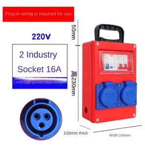 Caja Eléctrica Portátil Industrial Pequeña, Caja de Interruptores con Protección Contra Fugas, Caja de Conexiones Combinada - Product Image 2