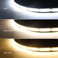 Bande lumineuse LED COB à intensité variable tactile intelligente pour sous-meuble, 1 à 6 pièces, ruban linéaire parallèle, pénétrable au bois, interrupteur, blanc froid-naturel-chaud