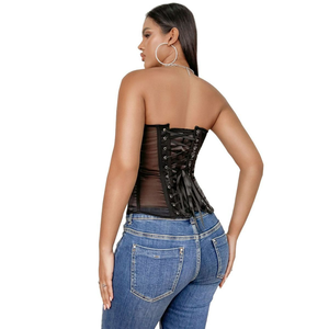 <span class=keywords><strong>Muy</strong></span> Popular ajustable transpirable tela Sexy sujetador negro Bustier corsé para <span class=keywords><strong>mujeres</strong></span> Tops vestido de fiesta - Product Image 5