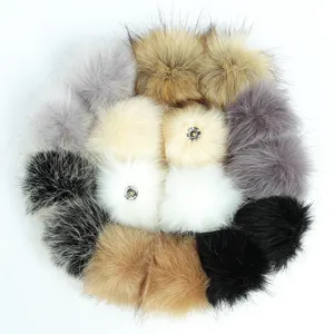 Perfect Wholesale Fashionable Real Fur Accessories Keychain Fur Plush Pendant