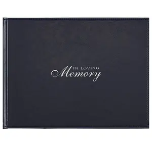 Buku Tamu Memori Buku Condolence Kulit Memorial Sign In Book untuk Fungsi & Layanan Memorial