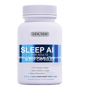 Người lớn 60 viên nang 30 cung cấp bổ sung giấc ngủ Melatonin không thói quen hình thành Ashwagandha magiê thảo dược hỗ trợ giấc ngủ lâu hơn - Product Image 1